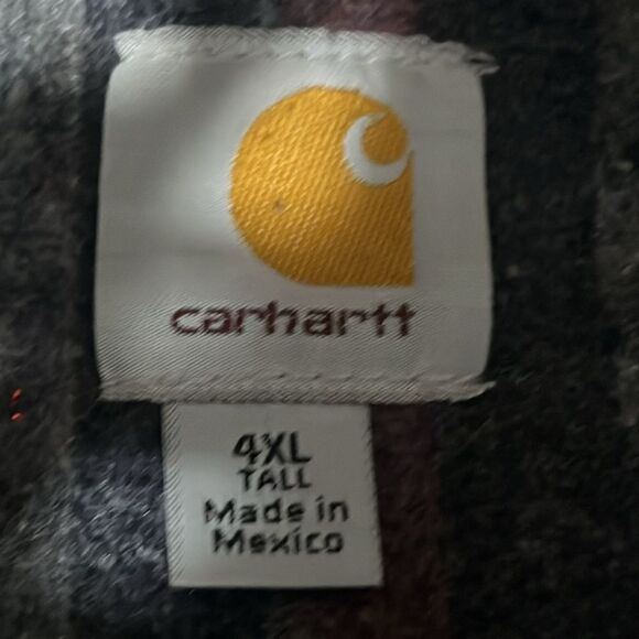 š„š„VintageāCarhartt Detroit Jacket Blanket Lined Button Corduroy Dark Brown 4XL - Picture 11 of 11